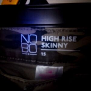 Camouflage skinny fit pants by no boundaries